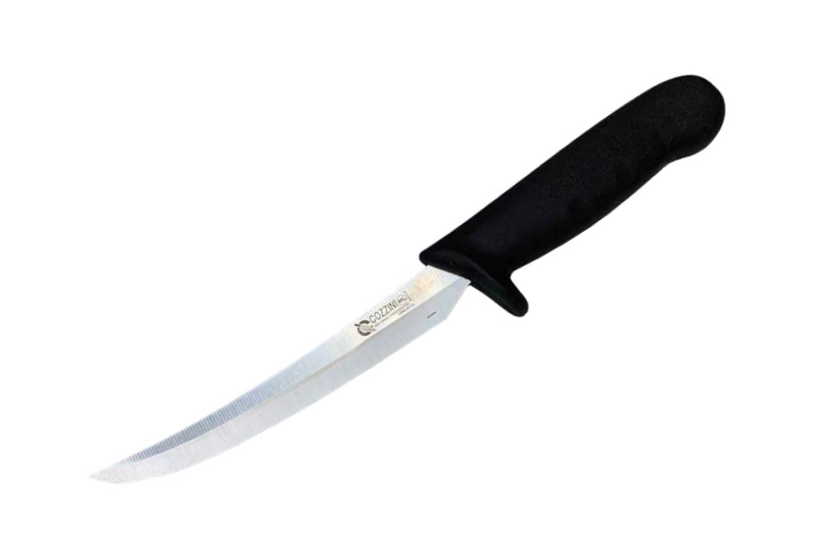 C-BNG-6-CVD-BLK-RHNDL-Q Quantum Boning Knife Curved 6" - Russel Style Handle