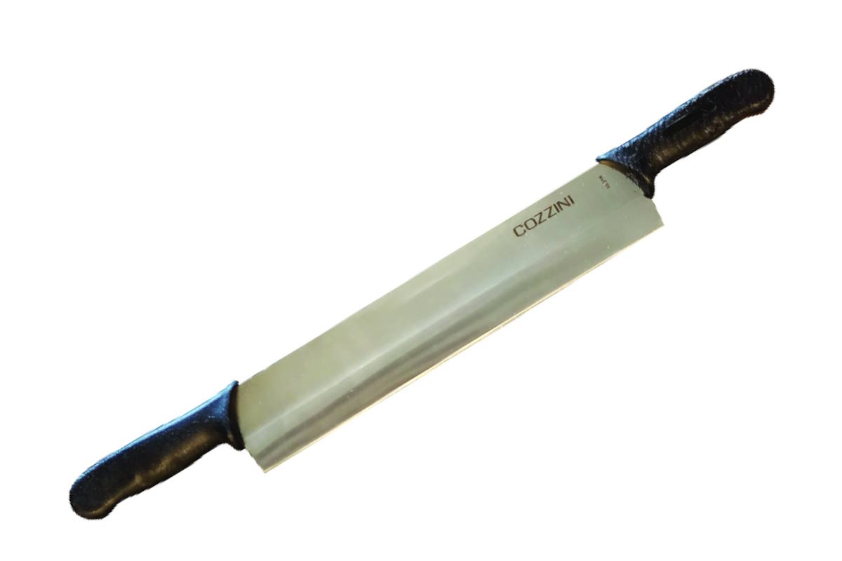 C-CHE-12-DBLHNDL-BLK Cheese Knife Double Handle 12"