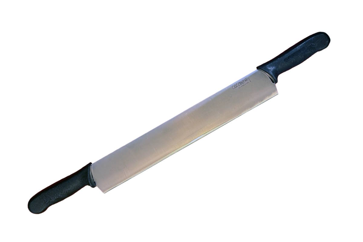 C-CHE-14-DBLHNDL-BLK Cheese Knife Double Handle 14"