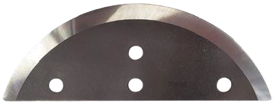 Half-moon curved blade with five mounting holes.