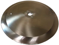Large circular slicing blade with central hole.