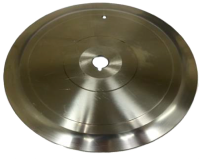 Large circular slicing blade with central hole.