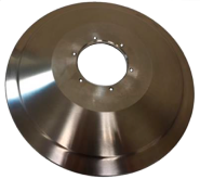 Large circular slicing blade with central hole.