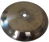 Large circular slicing blade with central hole.