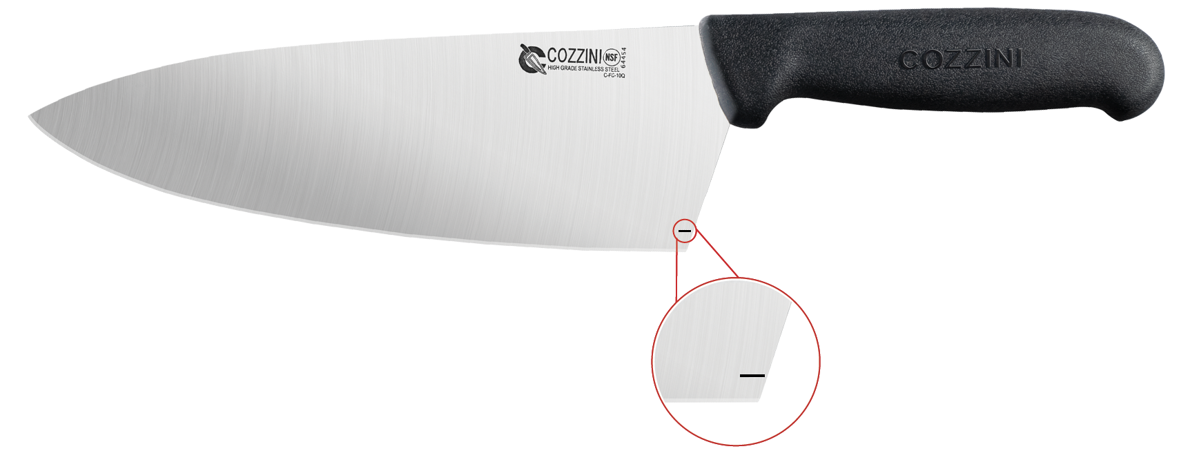 Cozzini Quantum Life Indicator showing end-of-life blade status